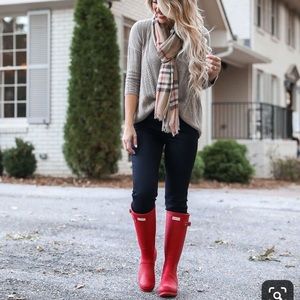Red Hunter Rainboots